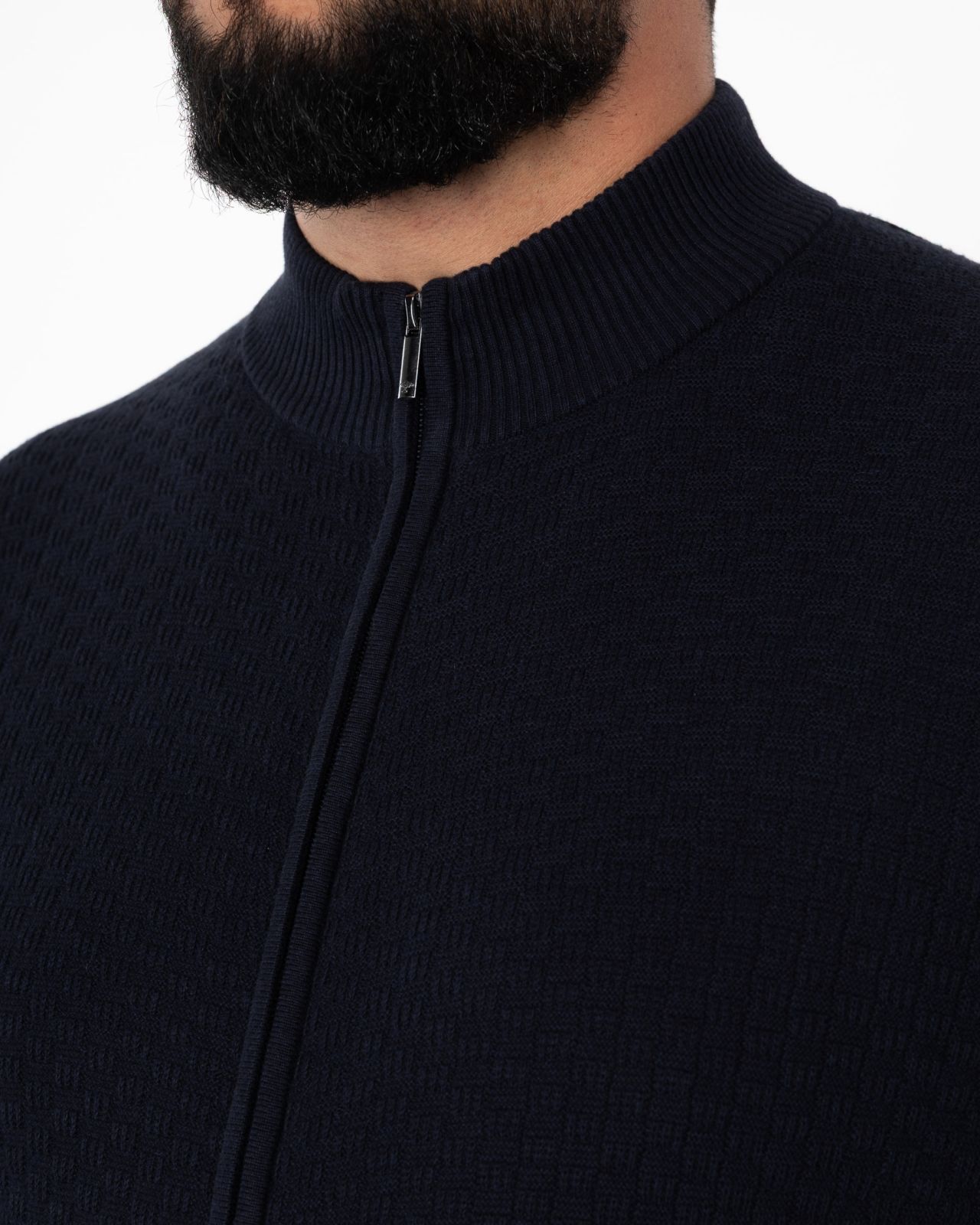 Gilet zippé homme grand bleu marine