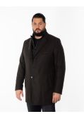 Manteau grande taille marron