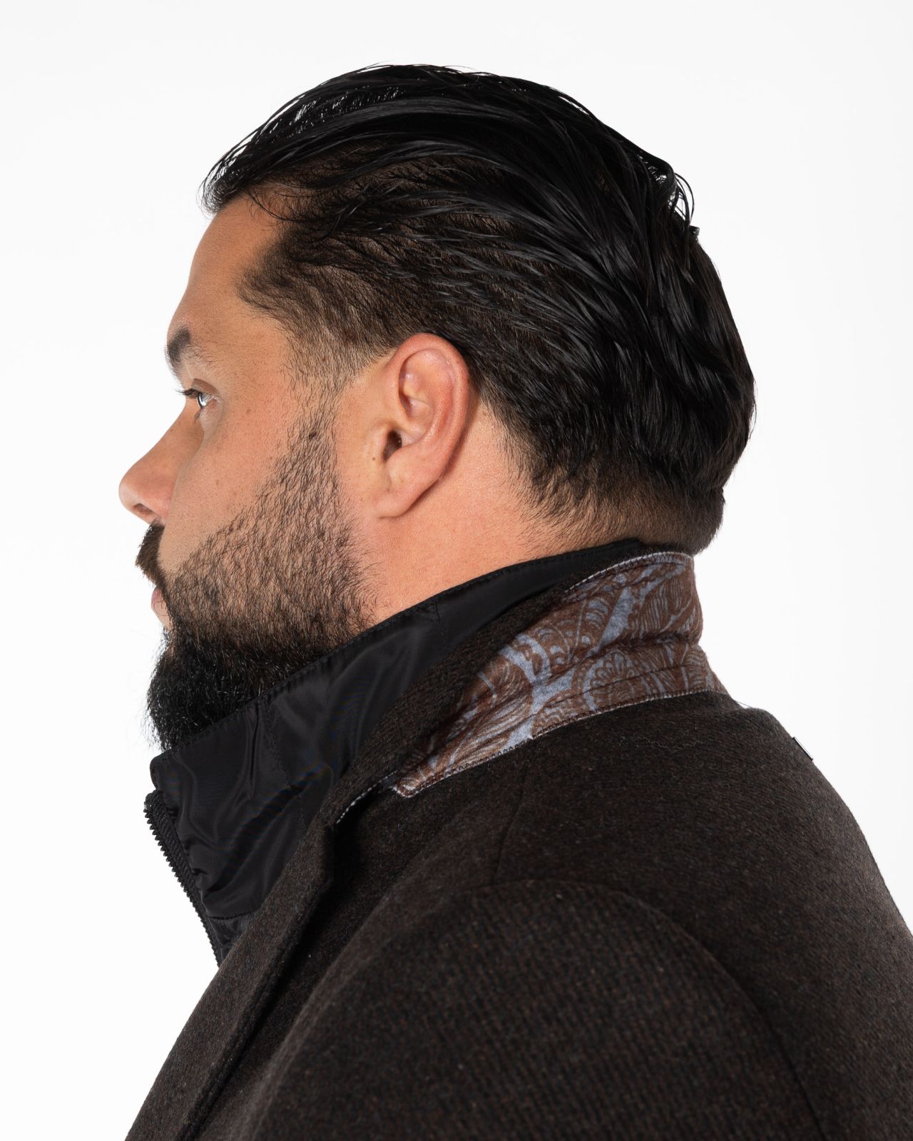 Manteau grande taille marron