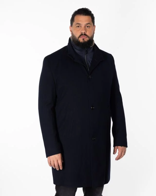 Manteau pour homme grand bleu marine