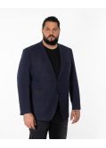 Veste Prince de Galles grande taille bleu marine
