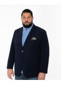 Veste en velours grande taille bleu marine