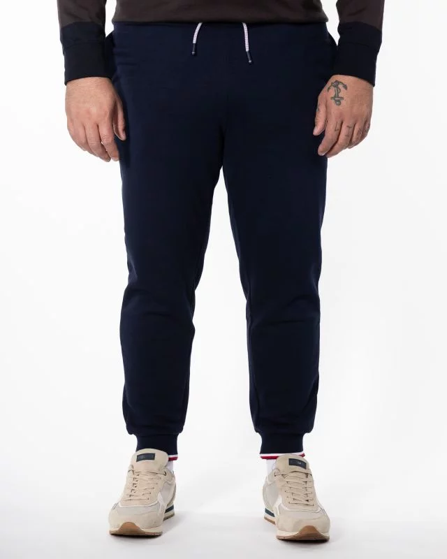 Bas de survêtement en molleton grande taille bleu marine