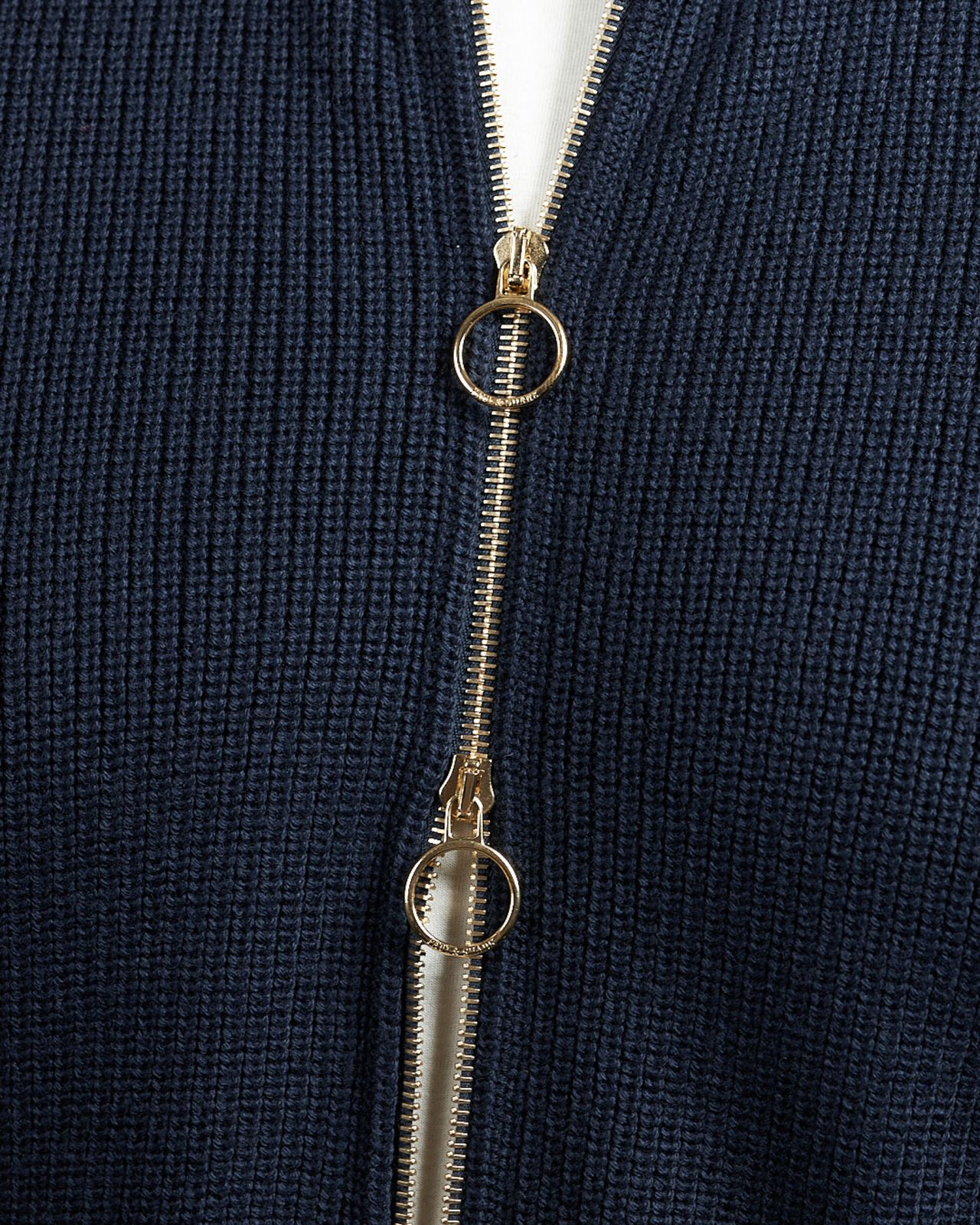 Gilet zippé grande taille bleu marine