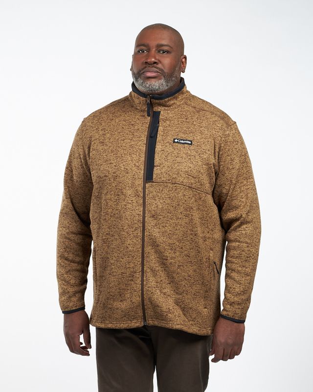 Polaire tricot grande taille beige