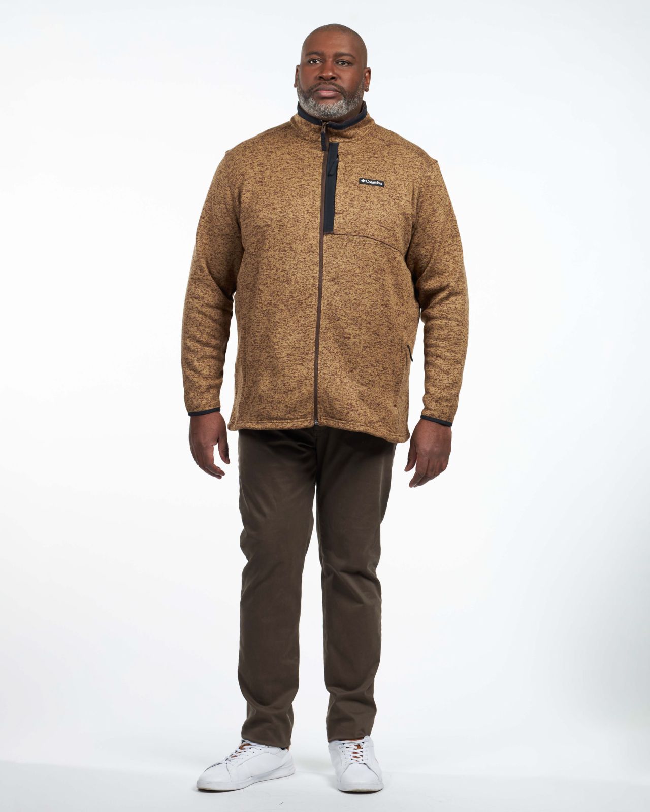 Polaire tricot grande taille beige