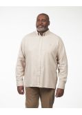 Chemise en flanelle grande taille beige