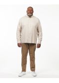 Chemise en flanelle grande taille beige