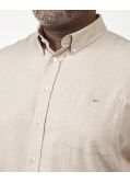 Chemise en flanelle grande taille beige