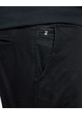 Pantalon chino stretch grande taille noir