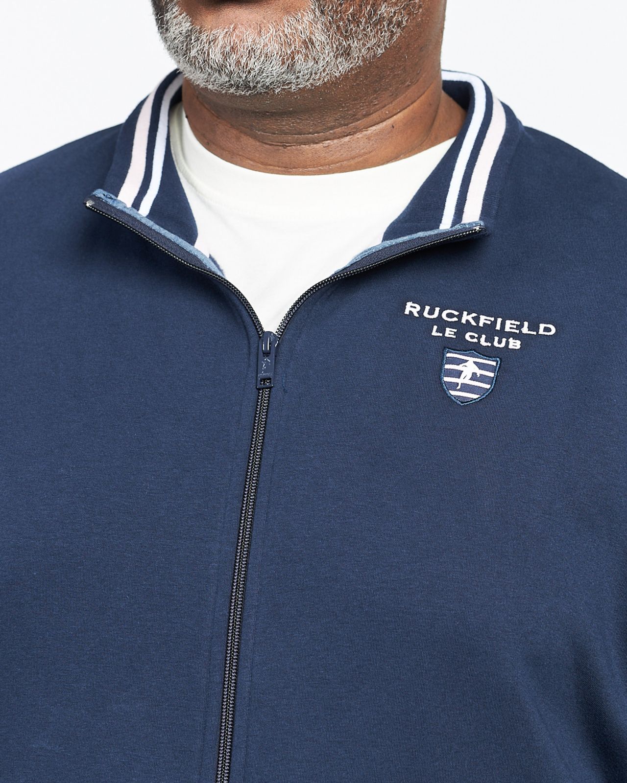 Haut de survêtement grande taille bleu marine