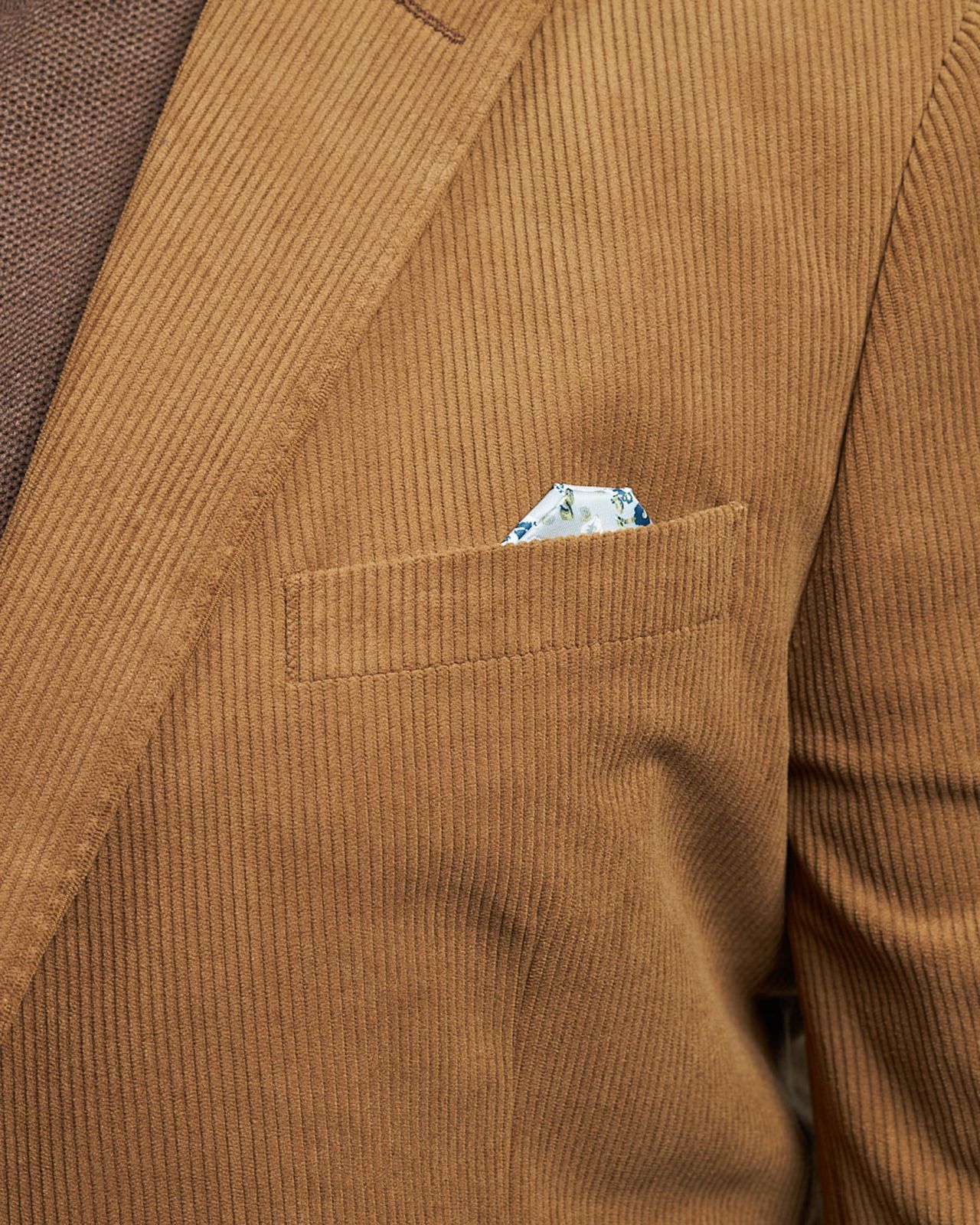 Veste en velours grande taille marron