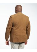 Veste en velours grande taille marron