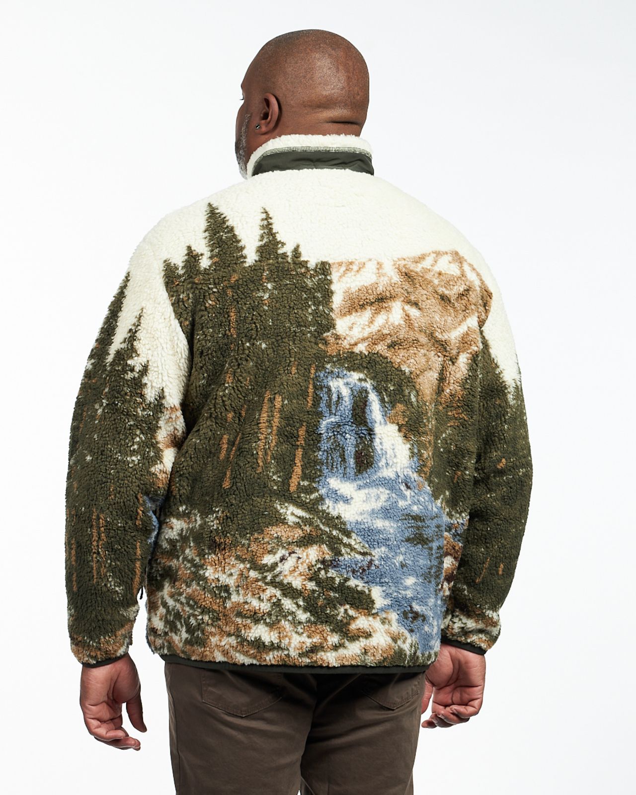 Blouson polaire grande taille vert