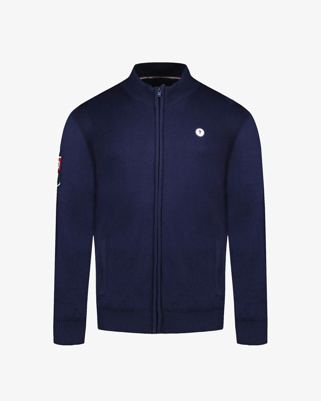 Gilet zippé grande taille bleu marine