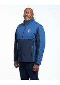 Blouson softshell grande taille bleu