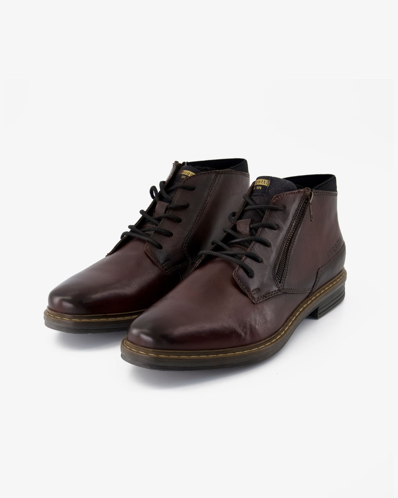 Chaussures zippées grande taille marron