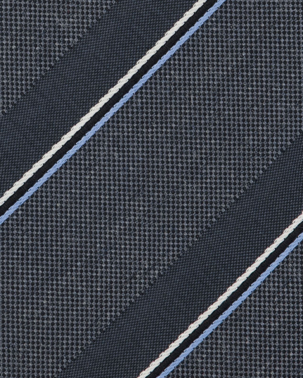 Cravate extra-longue 160 cm à rayures gris