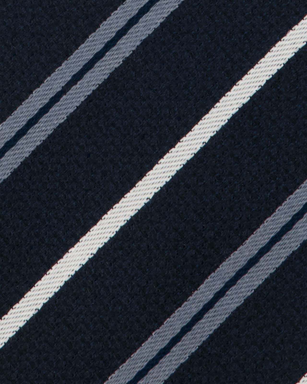 Cravate extra-longue 160 cm à rayures bleu marine