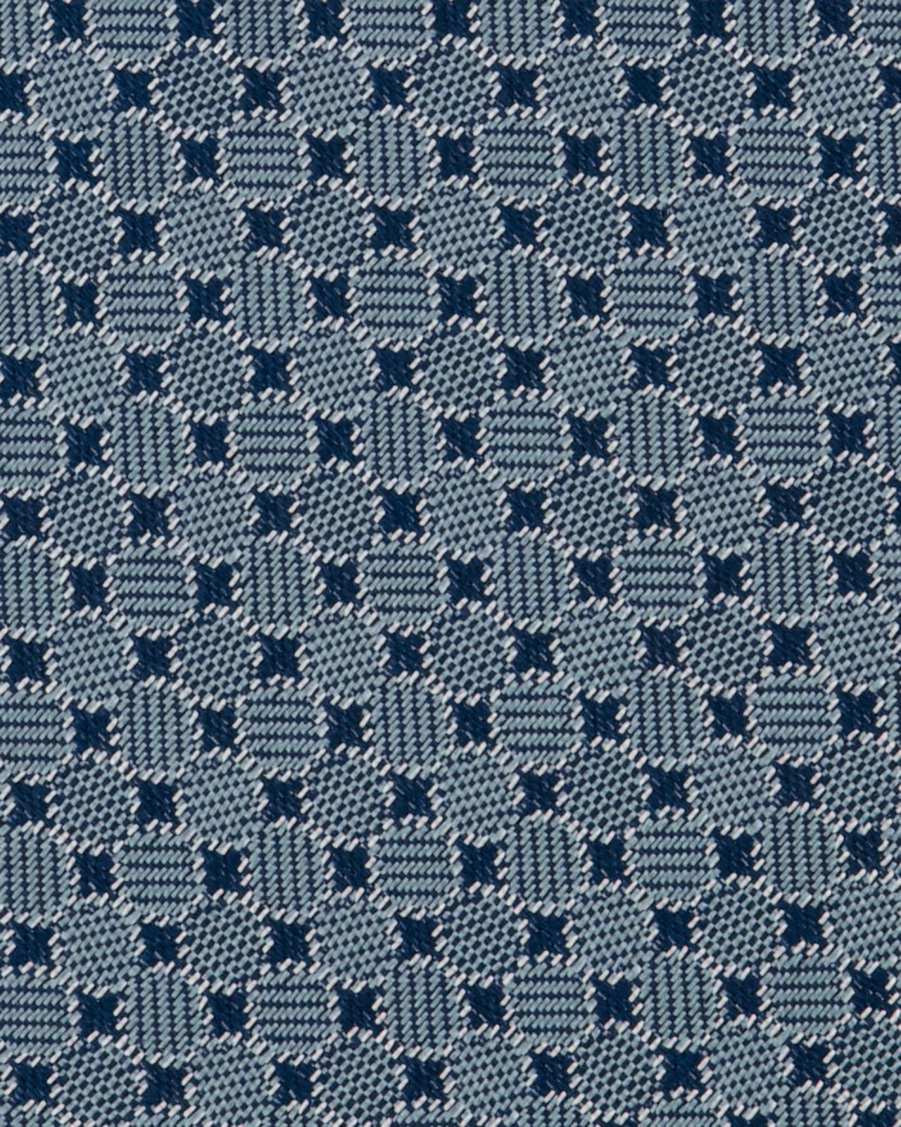 Cravate extra-longue 160 cm à ronds bleu