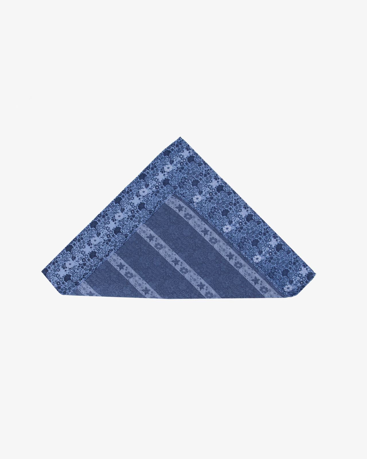 Pochette à fleurs bleu