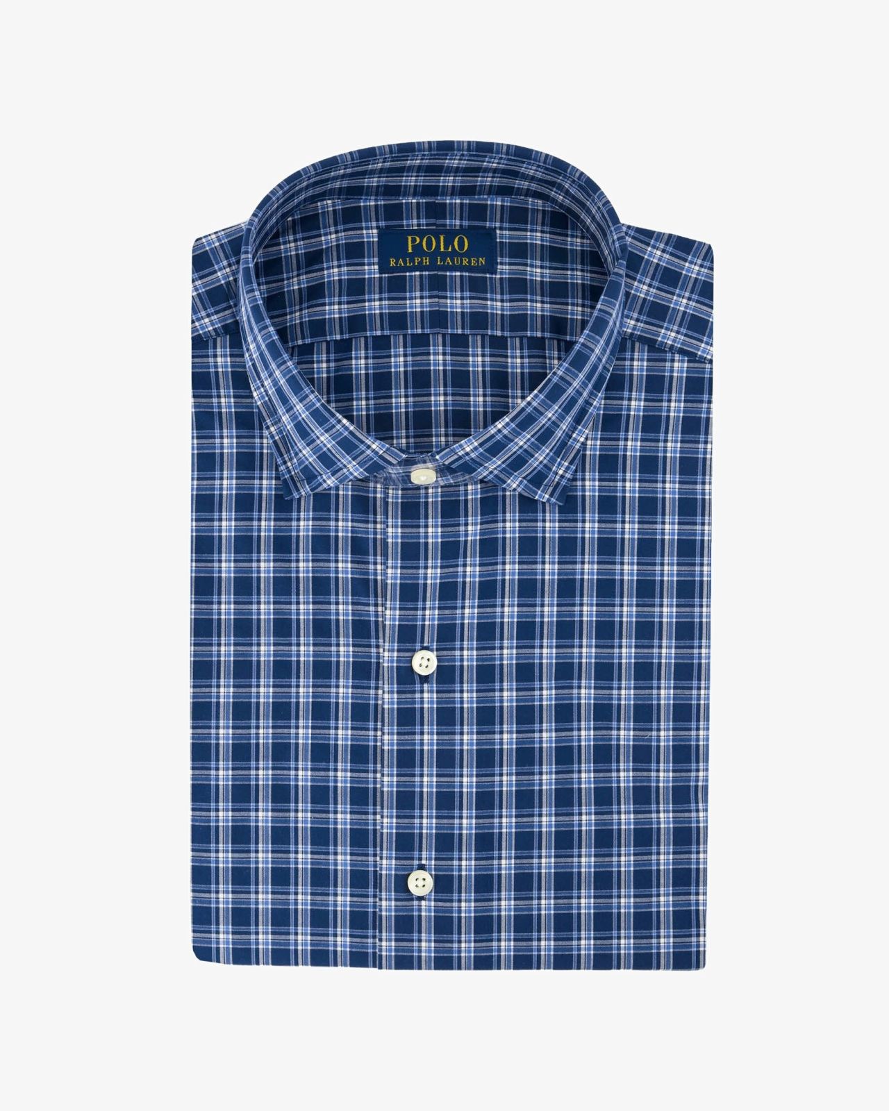 Chemise à carreaux grande taille bleu marine