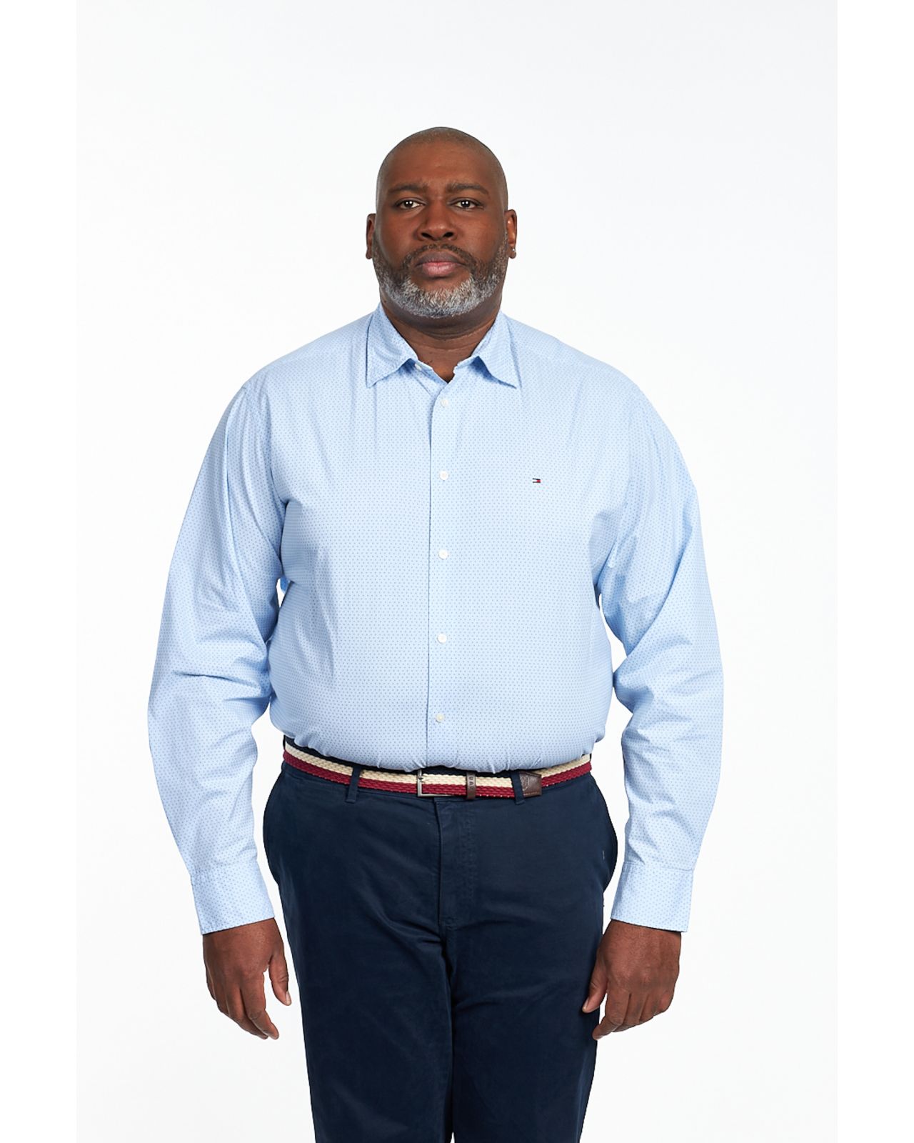 Chemise popeline grande taille bleu ciel