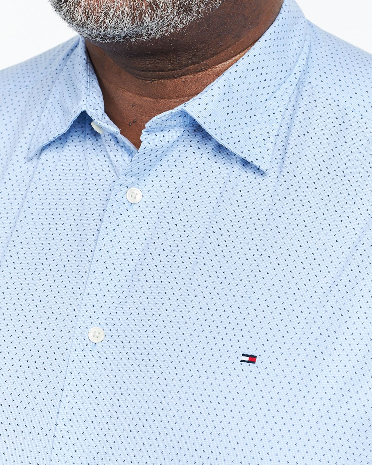 Chemise popeline grande taille bleu ciel