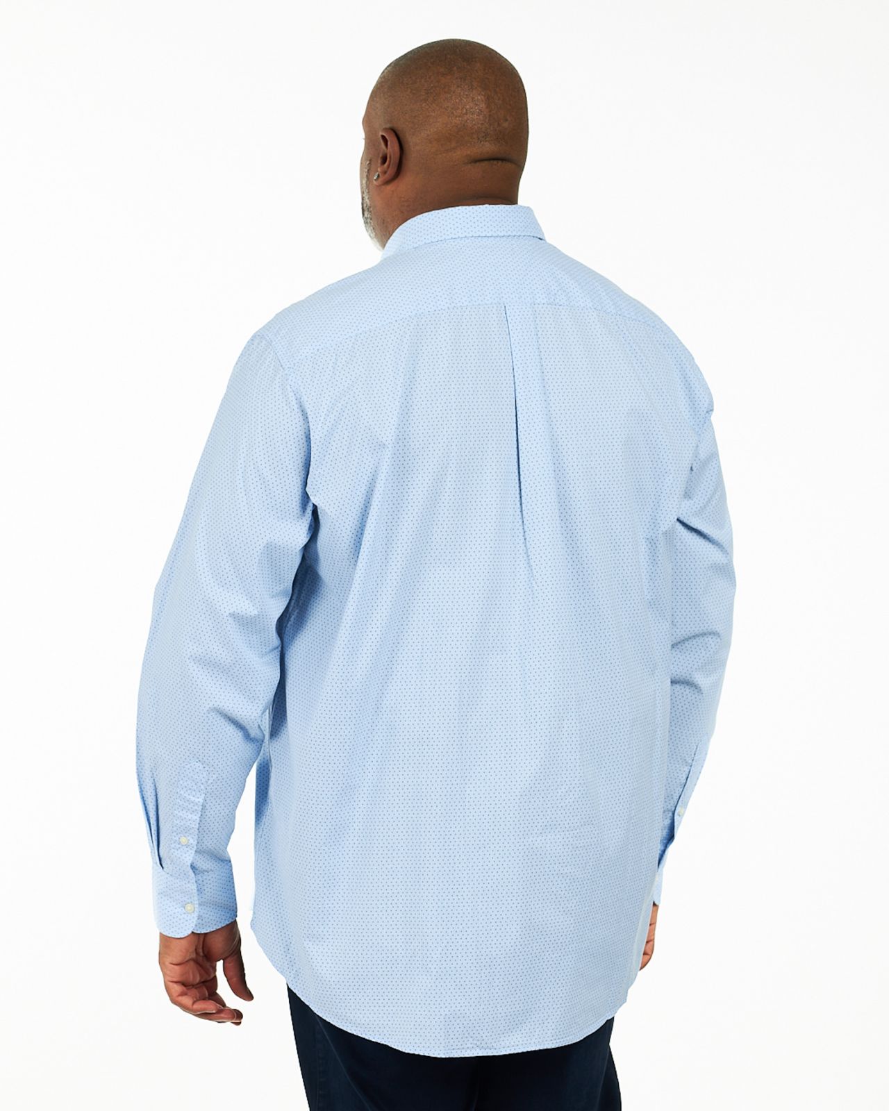 Chemise popeline grande taille bleu ciel
