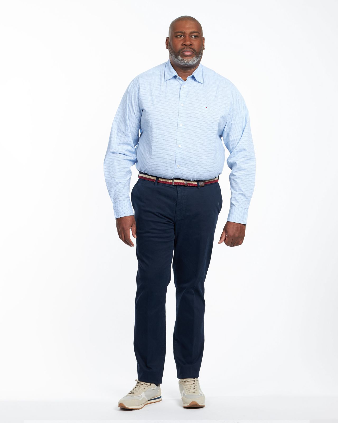 Chemise popeline grande taille bleu ciel