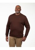 Sweat col rond grande taille marron