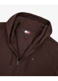 Sweat col rond zippé grande taille marron