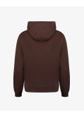 Sweat col rond zippé grande taille marron