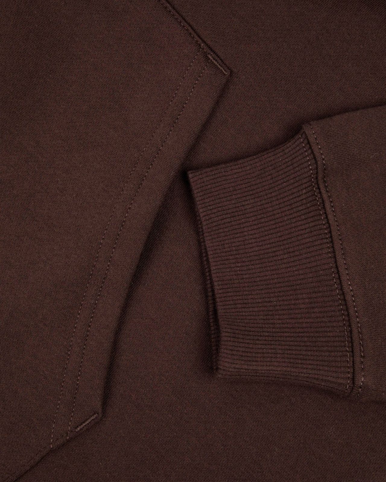 Sweat col rond zippé grande taille marron