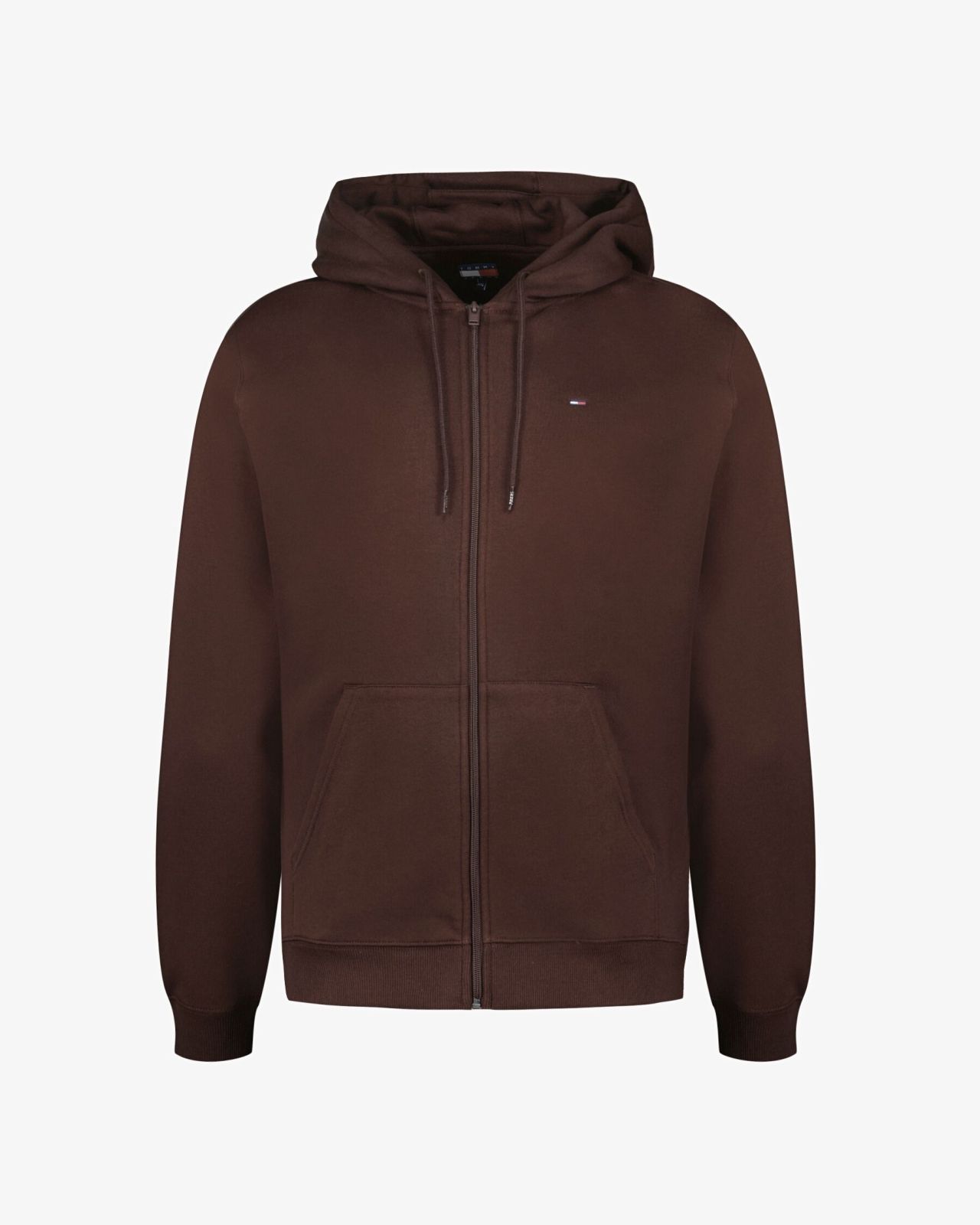 Sweat col rond zippé grande taille marron