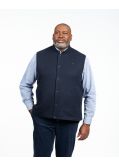 Blouson sans manches grande taille bleu marine
