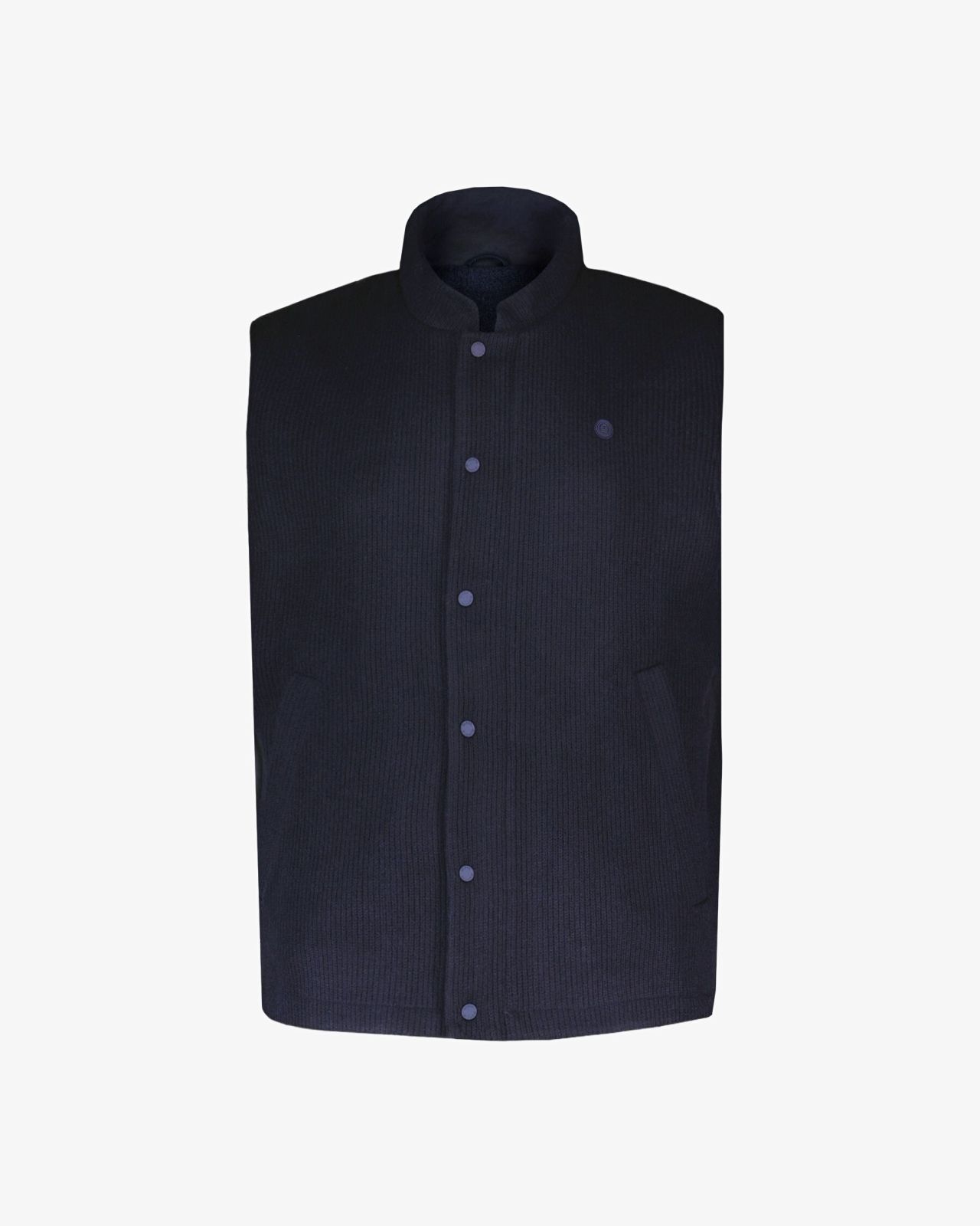 Blouson sans manches grande taille bleu marine