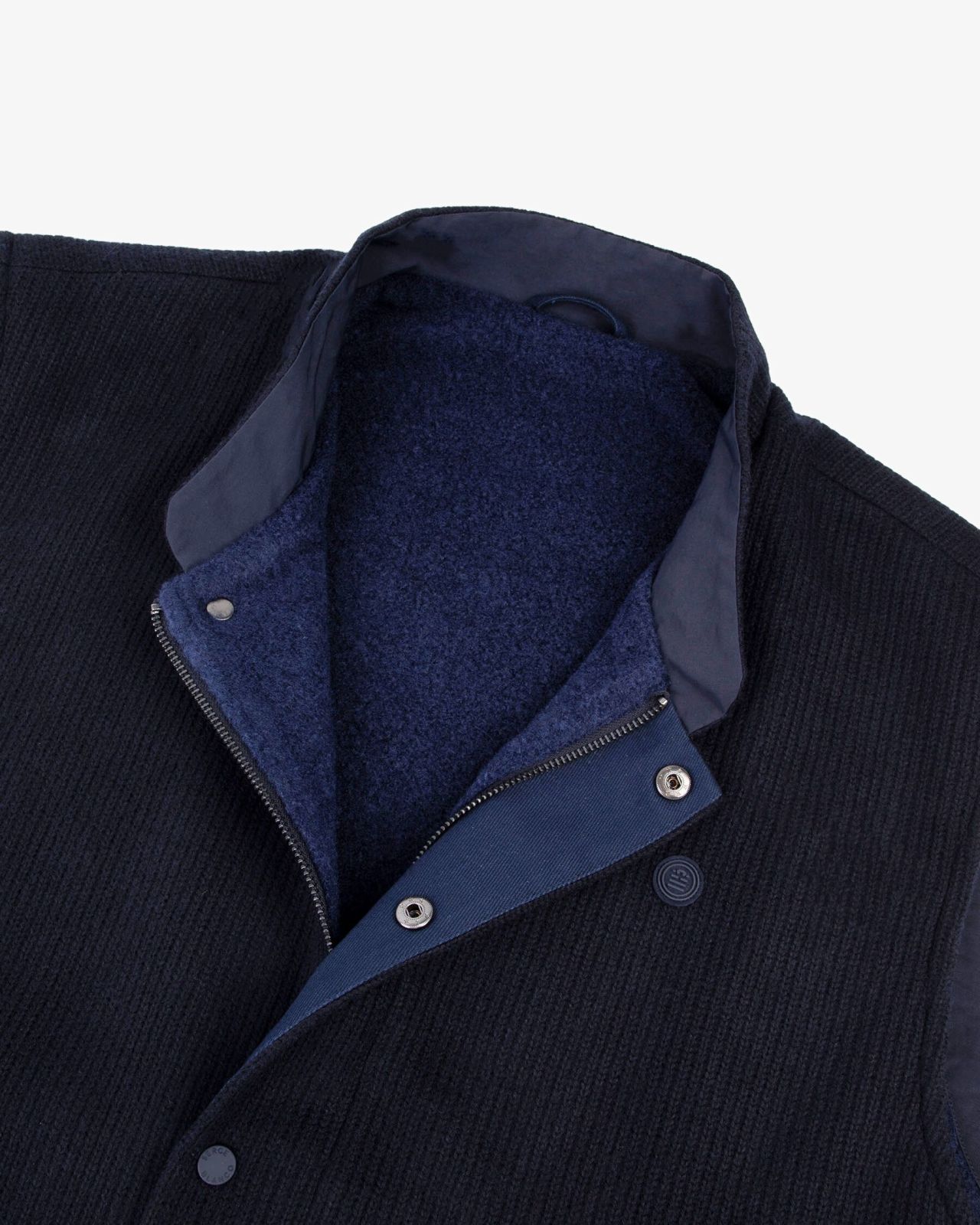 Blouson sans manches grande taille bleu marine