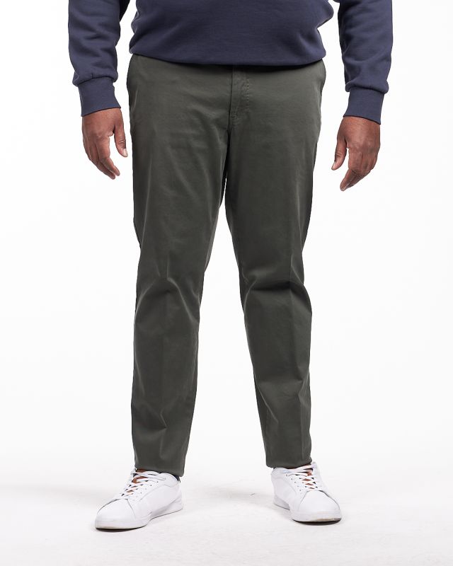 Pantalon chino avec ceinture grande taille vert tilleul