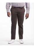 Pantalon chino avec ceinture grande taille marron