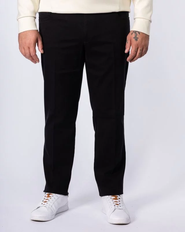 Pantalon chino grande taille twill noir