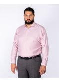 Chemise facile à repasser grande taille rose