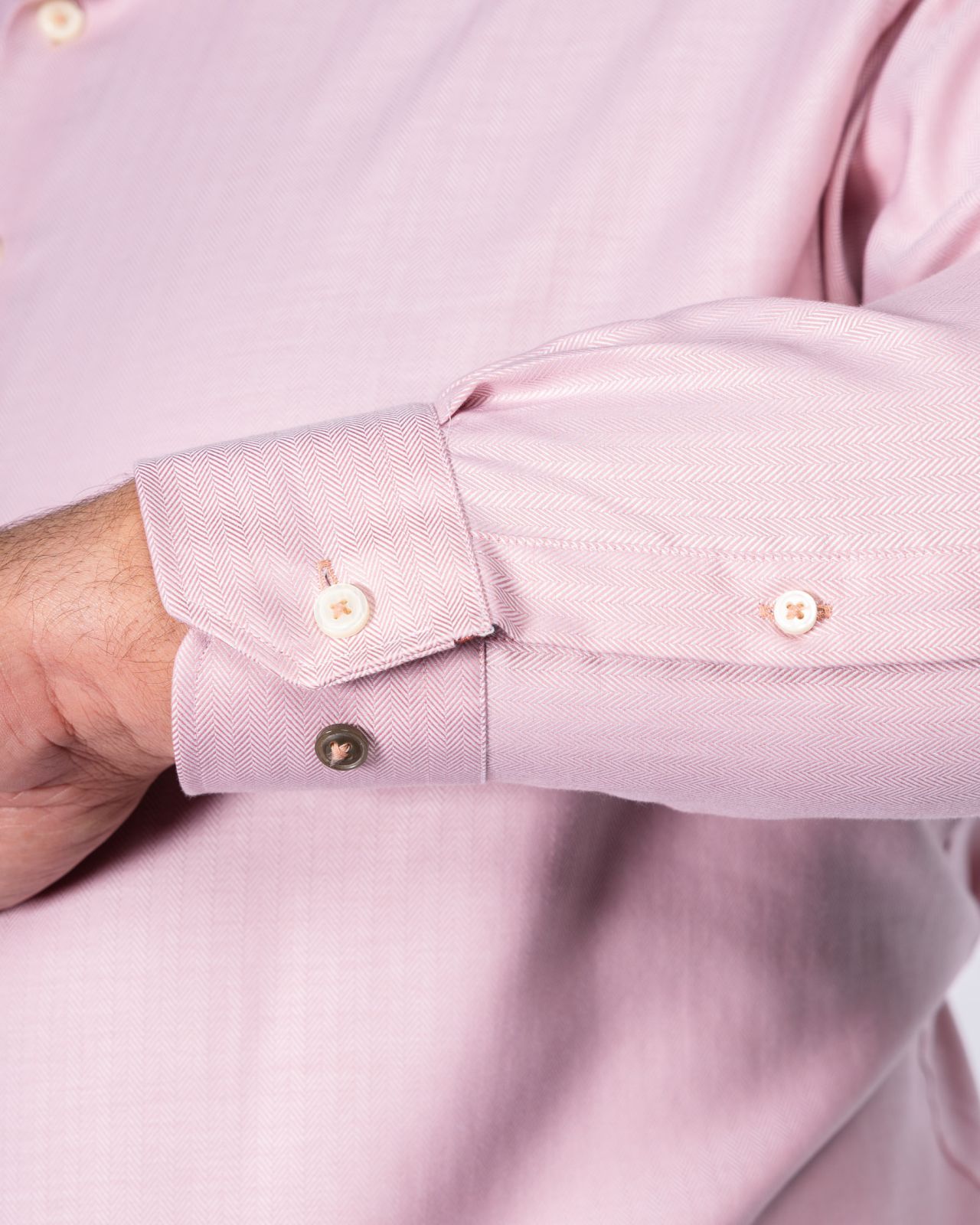 Chemise facile à repasser grande taille rose