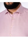 Chemise facile à repasser grande taille rose