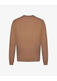 Pull en coton et laine grande taille marron