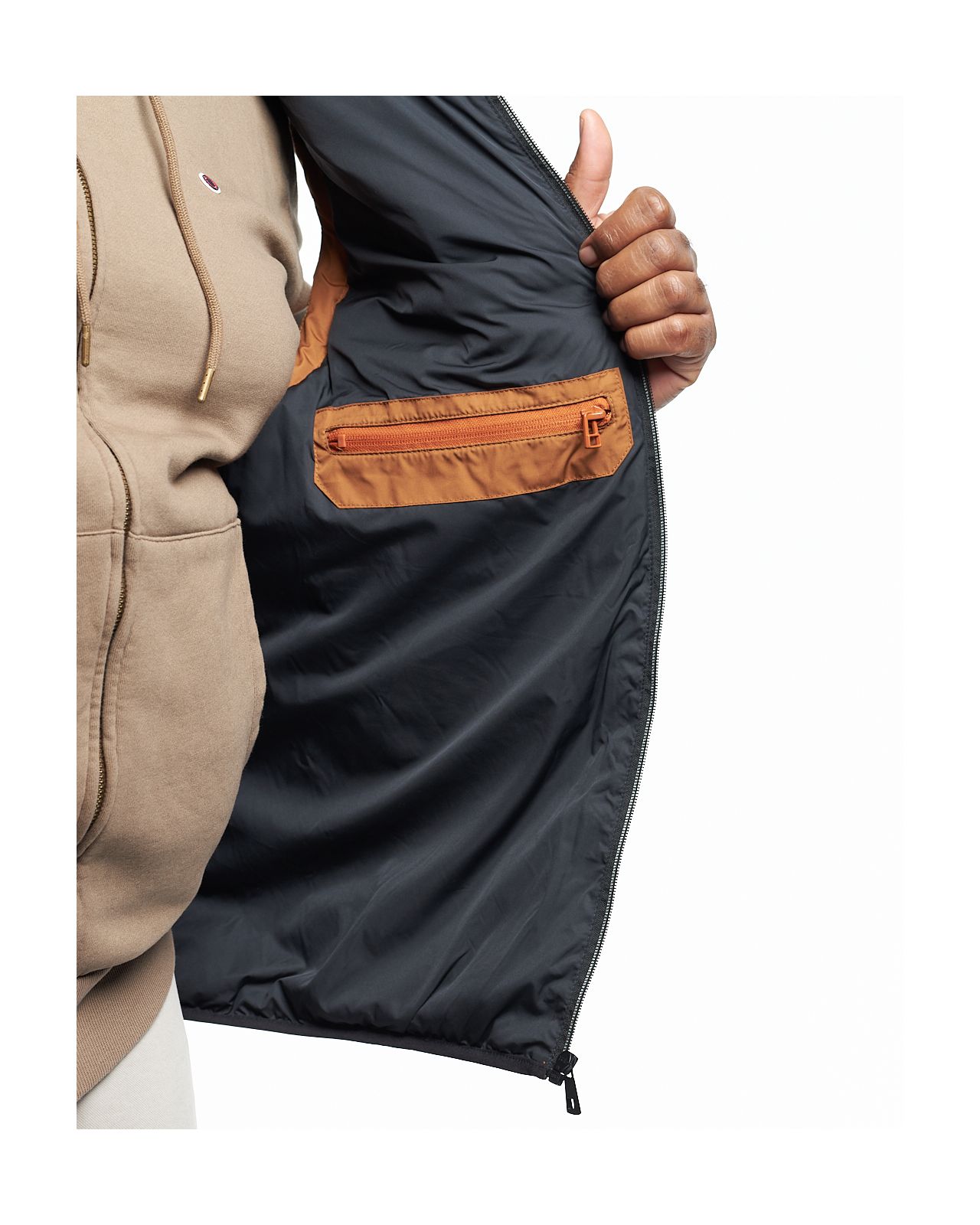 Doudoune sans manches grande taille jaune