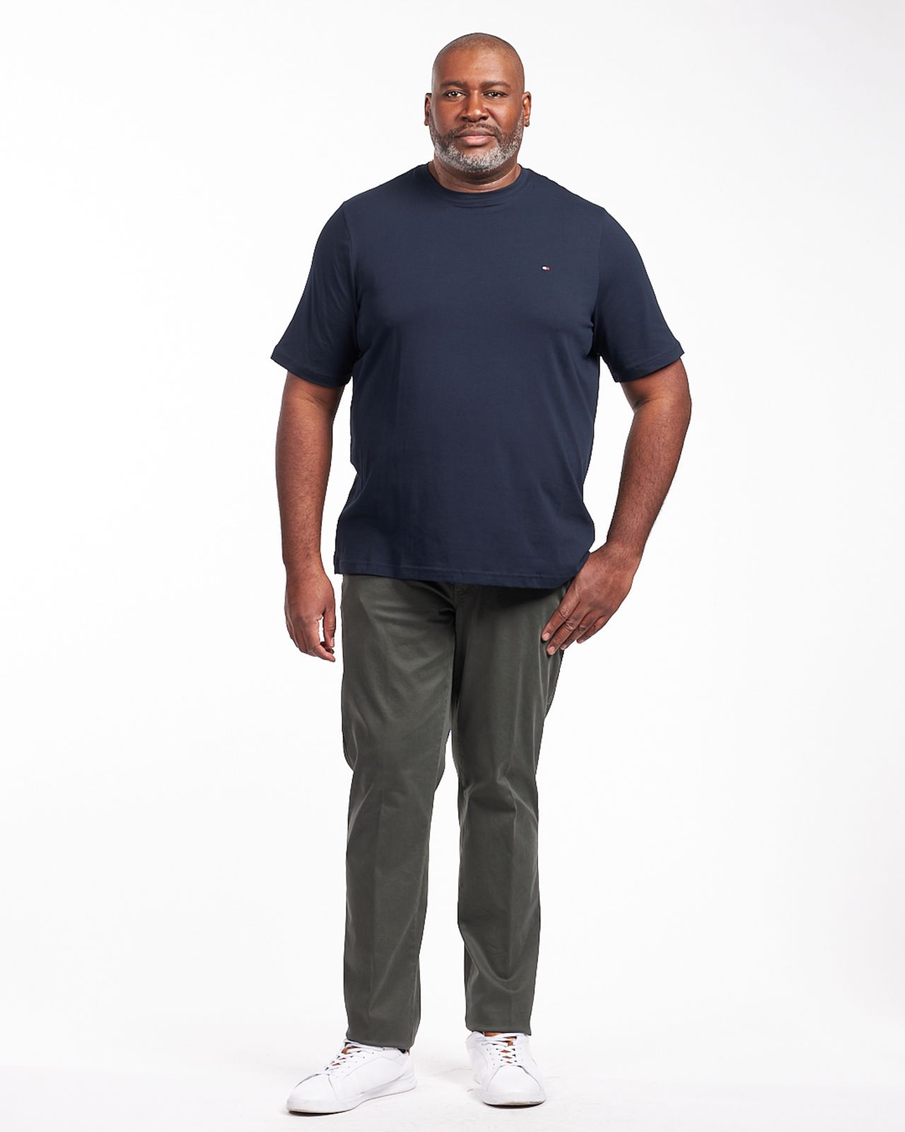 T-shirt grande taille bleu marine