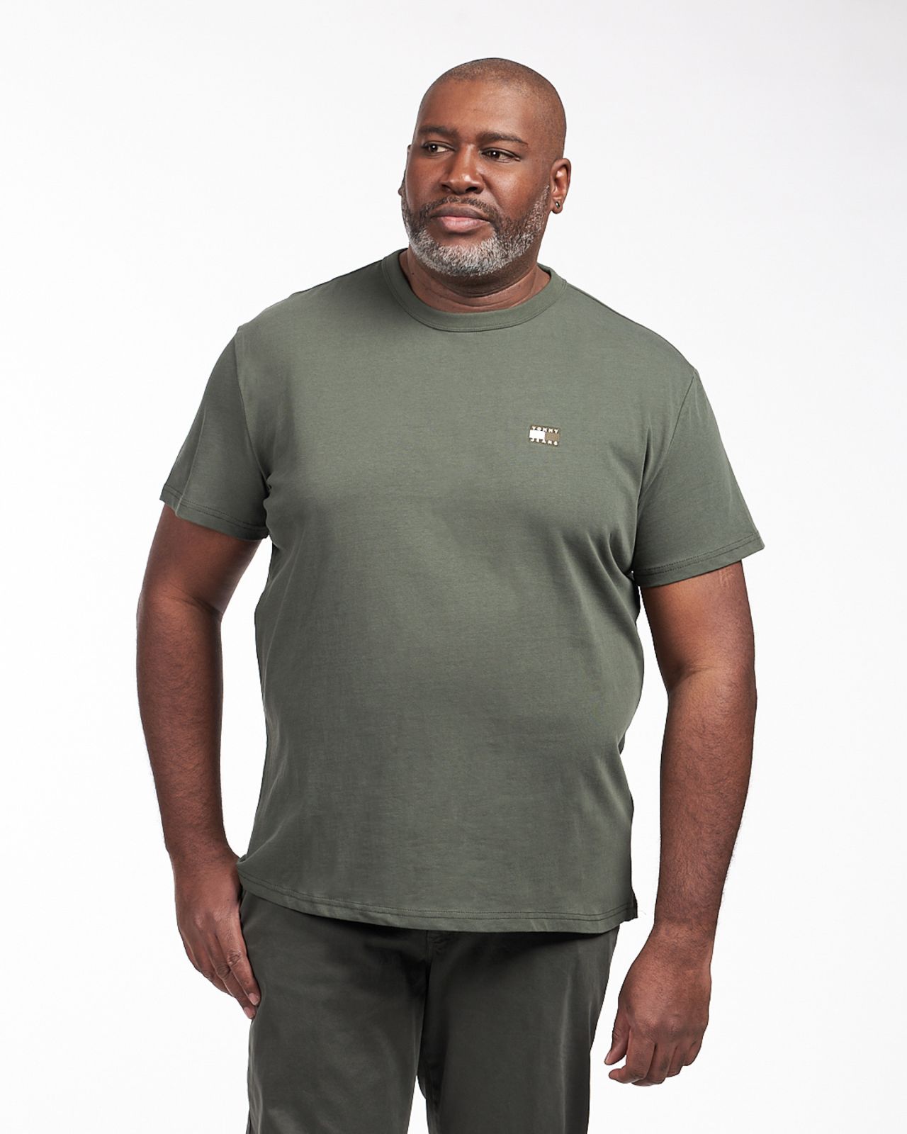 T-shirt grande taille vert kaki