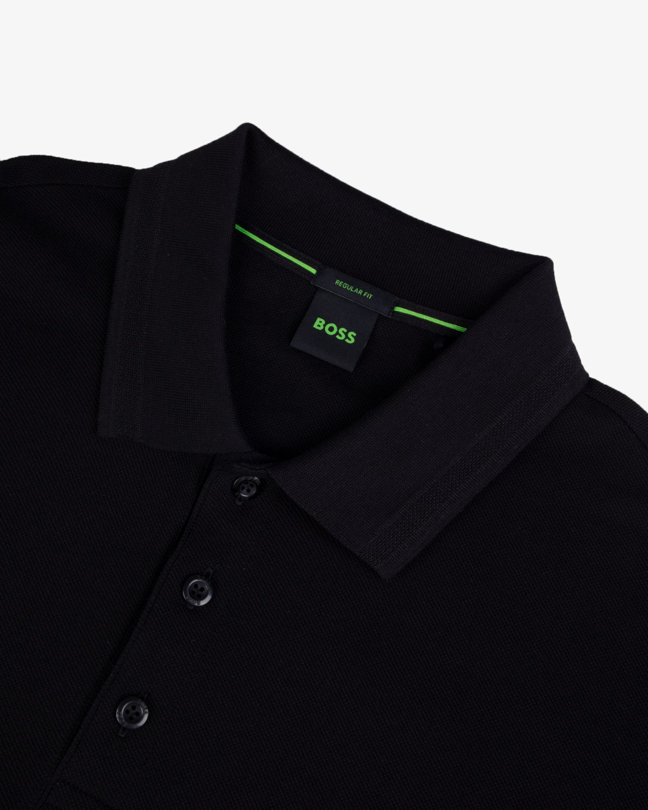 Polo manches longues grande taille noir