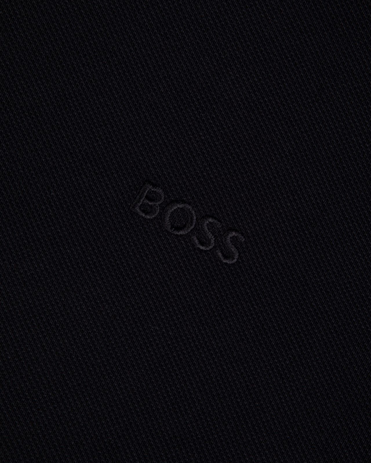 Polo manches longues grande taille noir